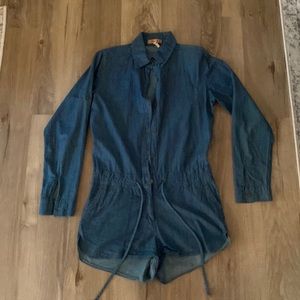Denim romper size M